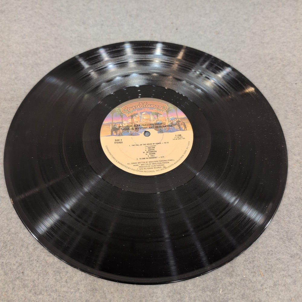 The Alan Parsons Project Tales of Mystery and Imagination Vinyl LP 1976 T-739 - Picture 4 of 4